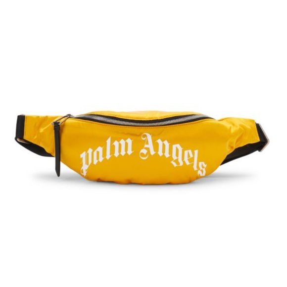 Palm Angels Other - NWT PALM ANGELS Curved Logo Fanny Pack Yellow
